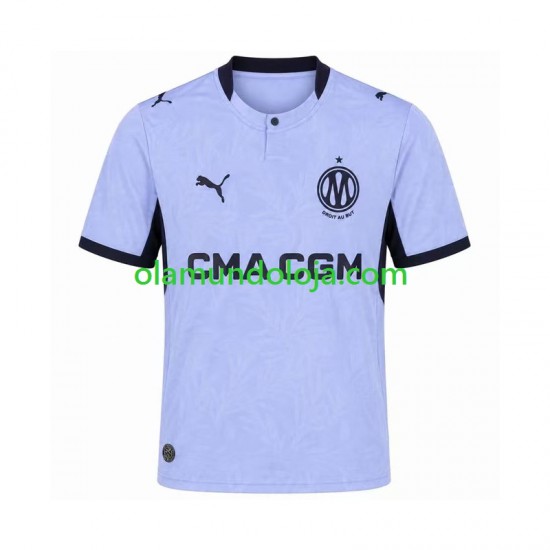 Camisola Olympique de Marseille Homem Equipamento Terceiro 2026-2027 Manga Curta